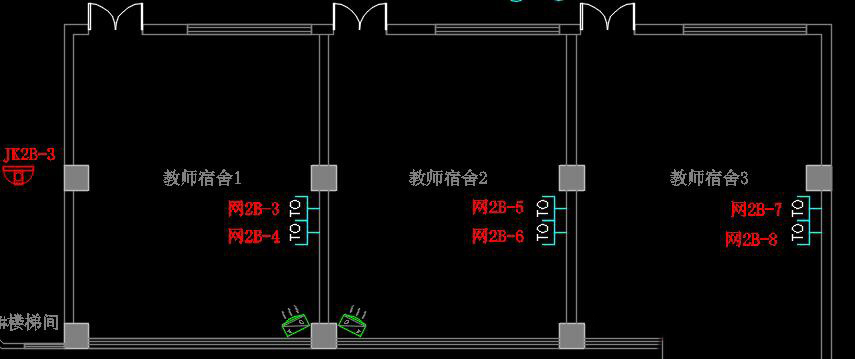 幼兒園綜合布線CAD